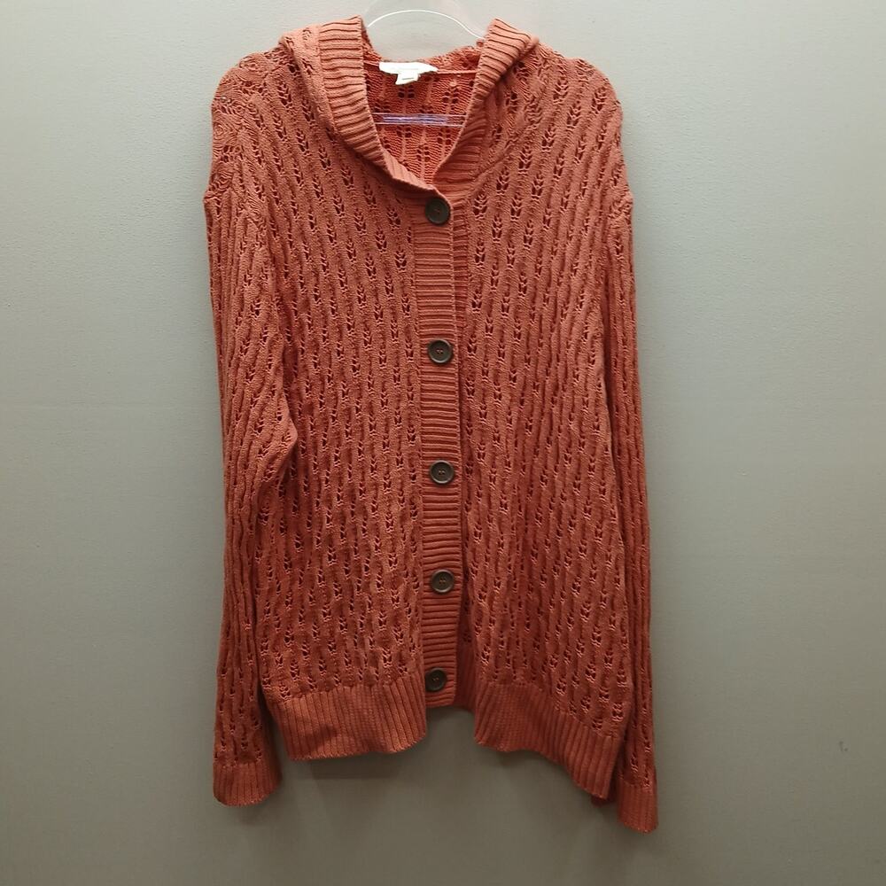EVY'S Tree Women's The Bernadette Everyday Luxury Life Knit Hooded Cardigan 2X